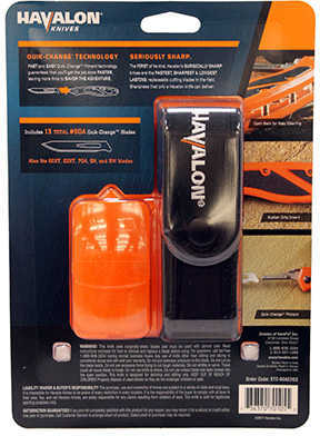 Havalon Knives Piranta Edge Blaze Orange With 12 #60A Blades Md: XTC60AEDGE