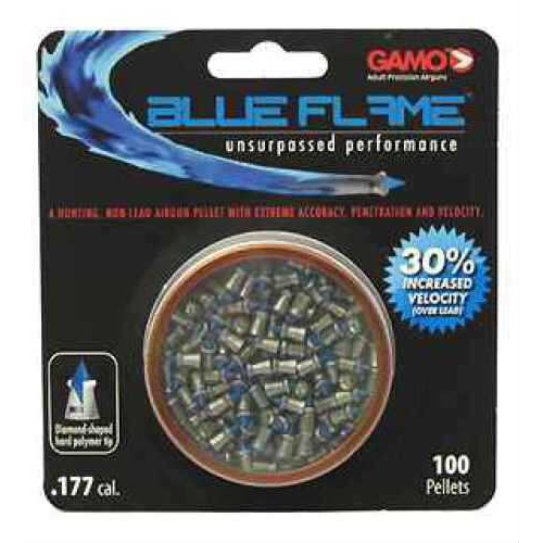 Gamo Blue Flame Pellets 177PEL Black Blister Card 100/Pack 632270254