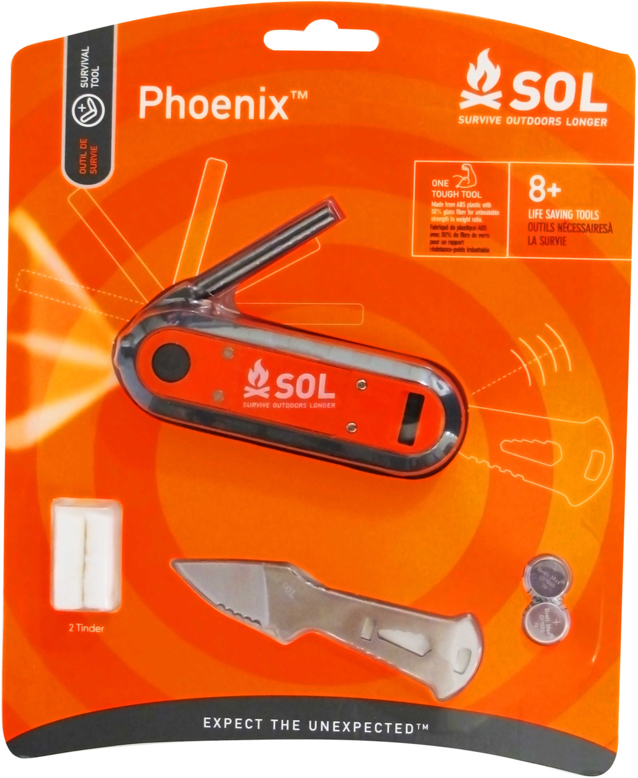 Adventure Medical Sol Phoenix Survival Kit W/ 6 TOOLS And FXD BLD Knife