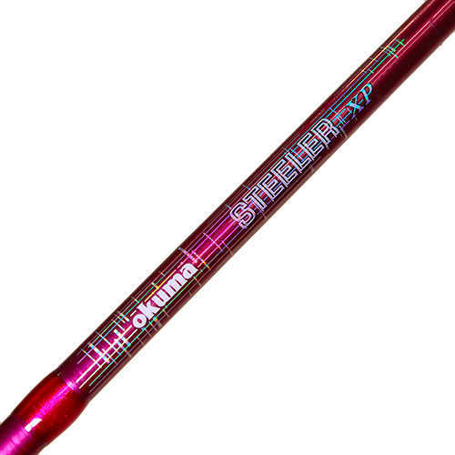 Okuma Steeler XP Spinning Combo 20 Reel Size 1BB Bearings 56" Length Piece Medium Power Pink Md: