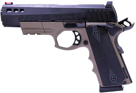 American Tactical Imports ATI HGauge FXH-45 Hybrid 45 ACP 5" Barrel Fixed Sight 8 Round Flat Dark Earth Frame Black Polymer Grip Semi Automatic Pistol