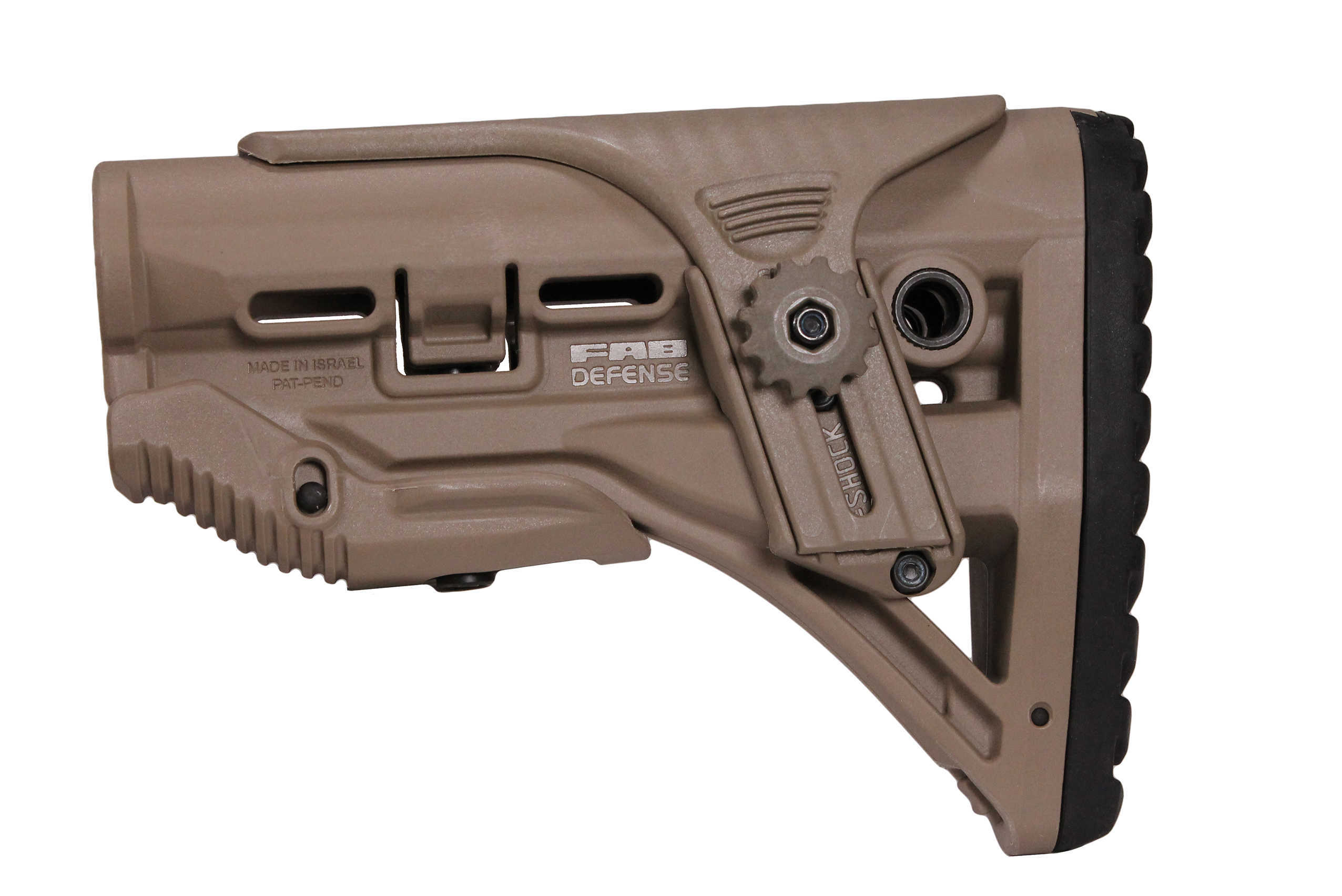 Mako Group Recoil-reducing M4/AR-15 Stock and adjustable cheekpiece - Flat Dark Earth