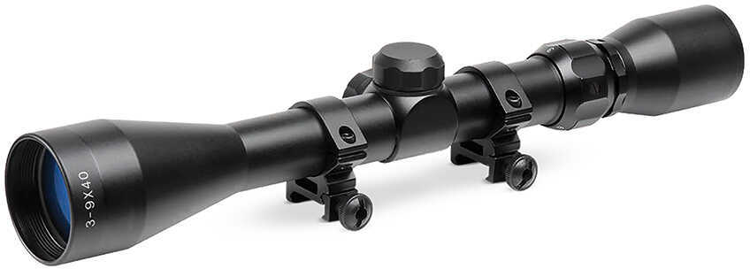 Buckline 3-9x40mm Riflescope, BDC Reticle, 1/4 MOA Weaver Rings, Black Md: TG85394XB