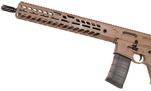 SIG AR-15 SIGMCX 5.56mm NATO 16" Blued Barrel Flat Dark Earth Telescoping Stock M-Lok 30 Round Mag Semi-Automatic Rifle