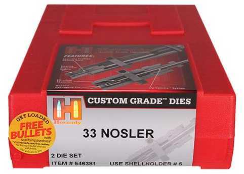 Hornady Custom Grade New Dimension 2-Die Set .33 Nosler Md: 546381