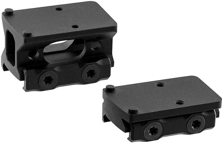 Leapers Inc. - UTG Optic Mount Kit for RMR Red Dot Mount Fits Picatinny Rail RMR Footprint Anodized Finish Black Includ