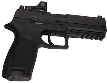 SIG Sauer P320 Nitron RX Full Size Semi Auto Pistol 9mm Luger 4.7" Barrel 10 Rounds SIGLITE Sights Romeo1 Reflex Red Dot Modular Polymer Frame/Grip Matte Black Finish