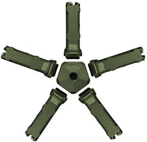 Pentagon Magazine Coupler Five 10 Rounds Ultimag Magazines with Ultimags Olive Drab Green