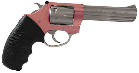 Charter Arms Target Pathfinder Pink Lady Revolver .22 LR 4" Barrel 6 Rounds Black Grips Two Tone Pin