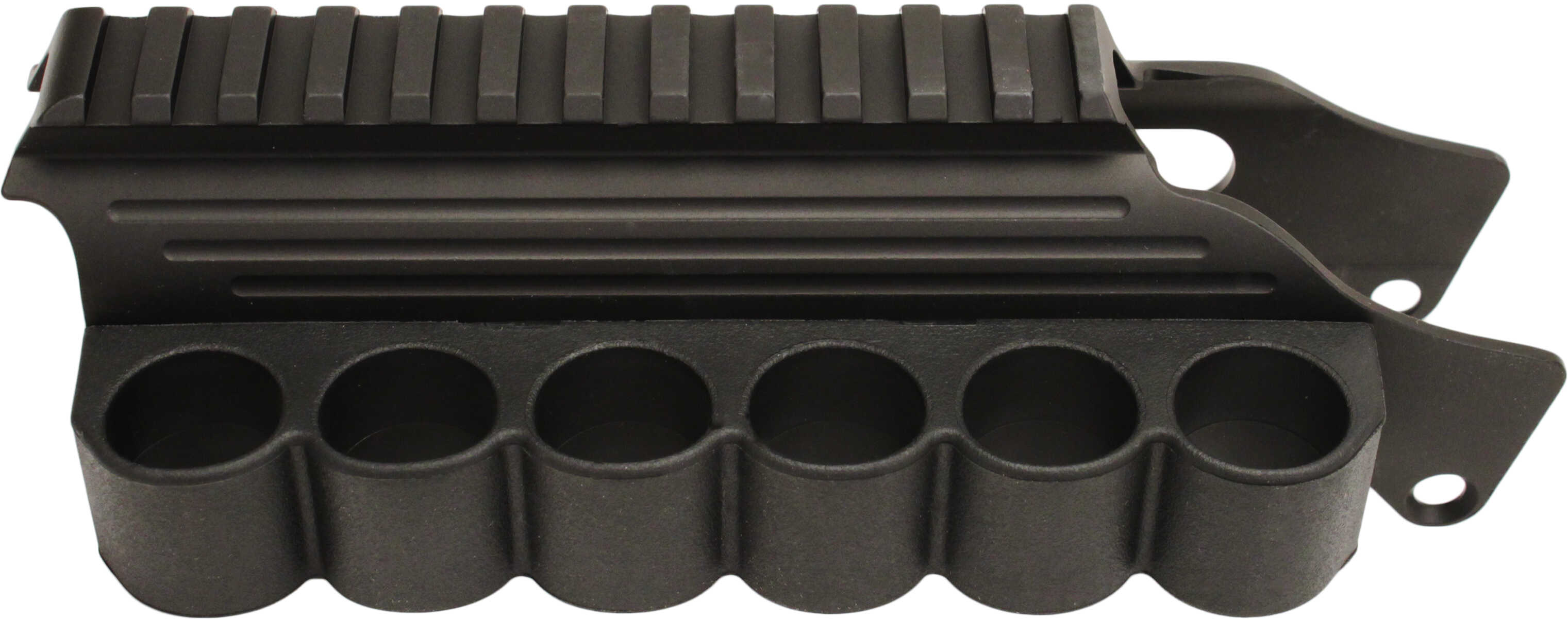 TacStar Shotgun Rail Mount With Sidesaddle, Fits Remington 870, 1100, 1187, Black Finish 1081035