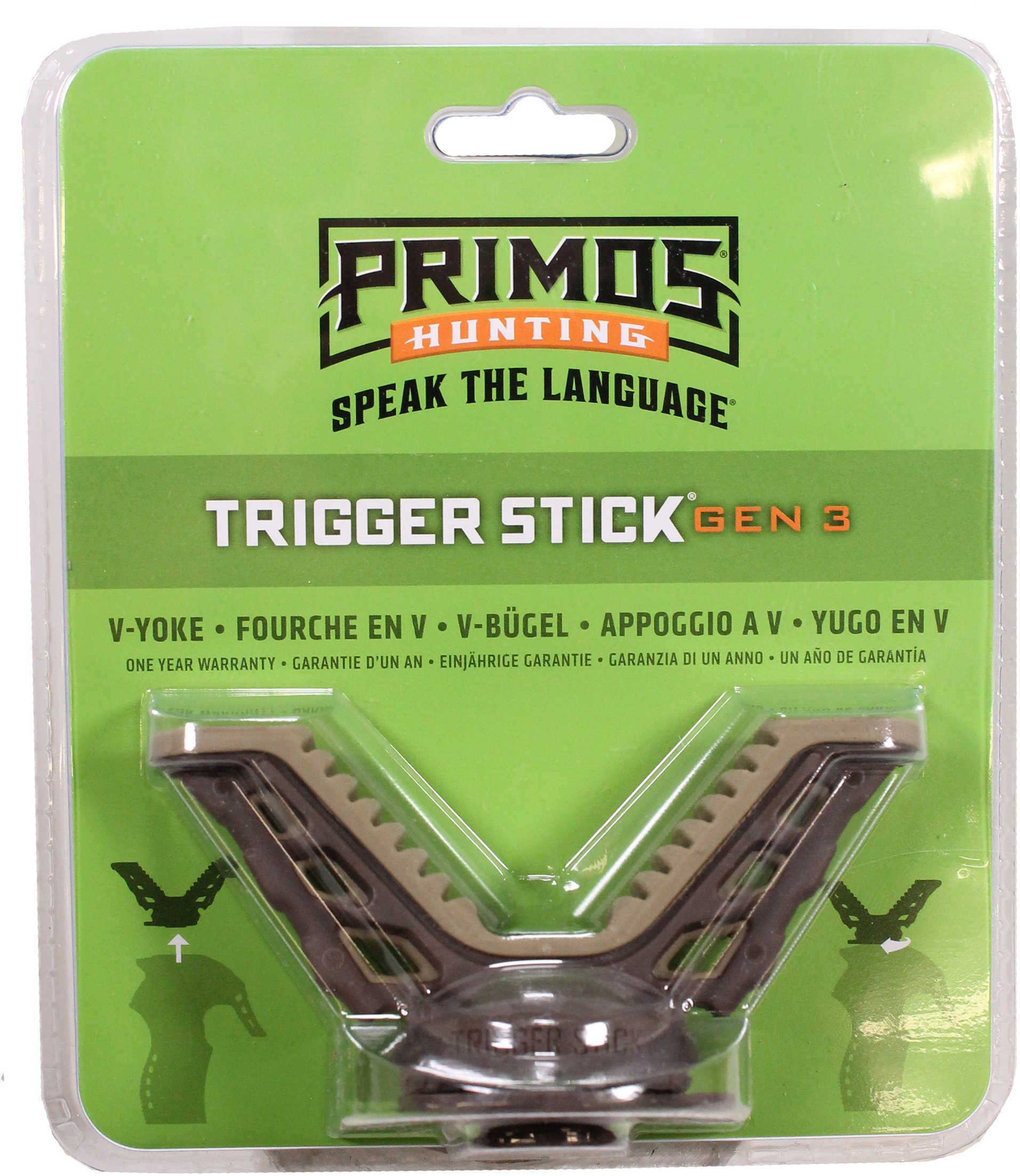 Primos 6550 Trigger Stick Gen 3 V-Yoke Rotating Black/Tan