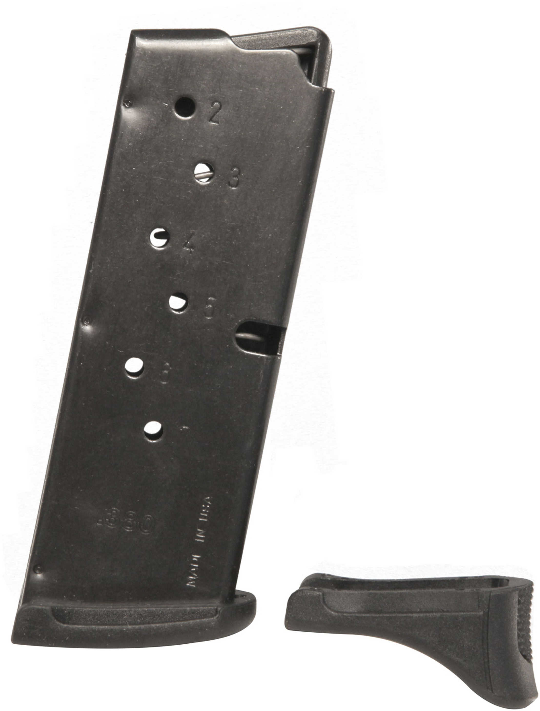 Ruger LC380 Magazine LC380EXTMAG7 .380 ACP 7 Round with Finger Extension Blued 90416
