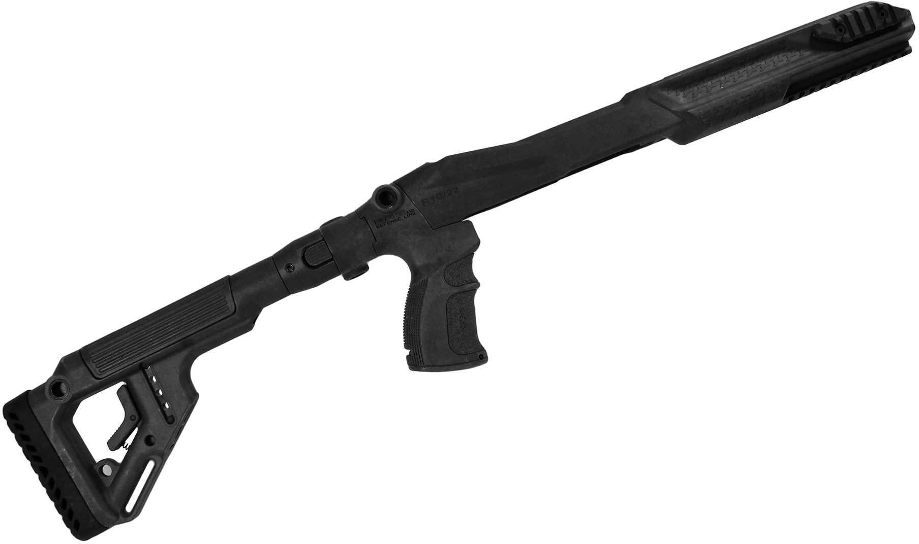 FAB Defense Stock Fits Ruger 10/22 Bench-rest and Buttstock Black Finish UAS R10/22