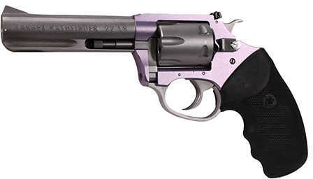 Revolver Charter Arms Pathfinder Lavender Lady 22 LR 4.2" Barrel Stainless Steel Finish Frame 6 Rou