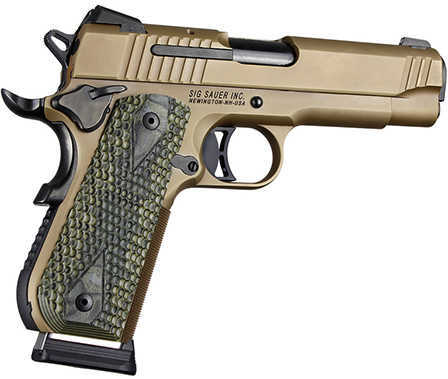 1911 Government Grips Round Heel Piranha, Extreme Series G10, G-Mascus, Green