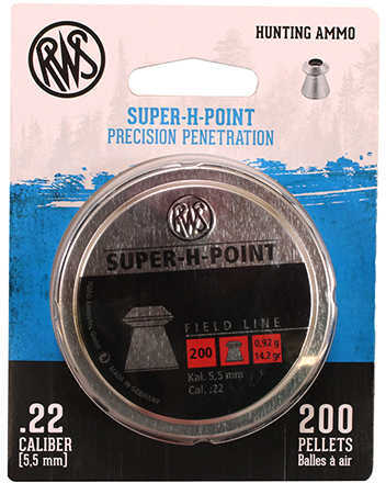 RWS Super-H-Point-Field Line Pellets .22 Caliber, Per 200 Md: 2317404