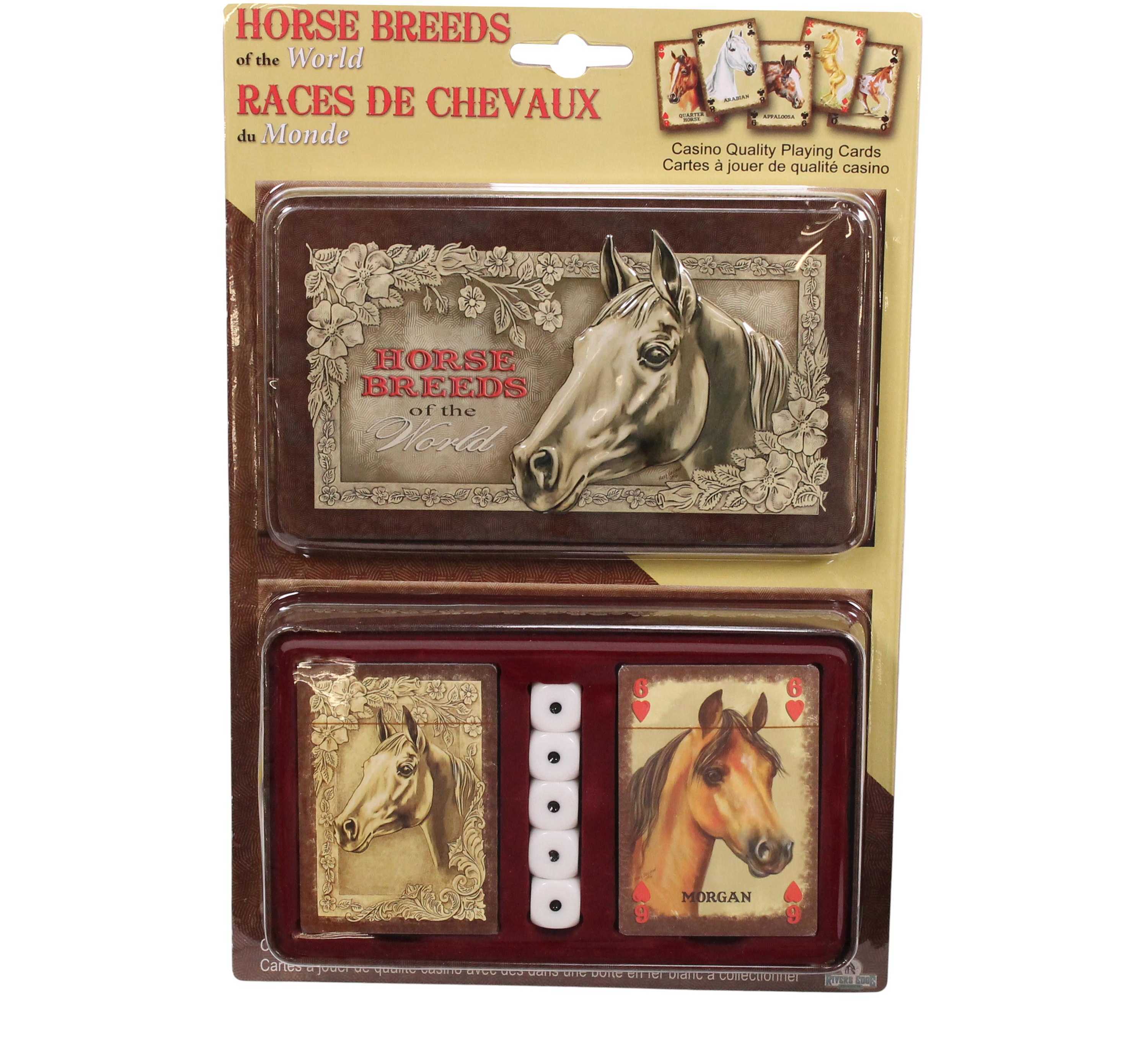 Rivers Edge Products New Horse Cards & Dice In Gift Tin 1573