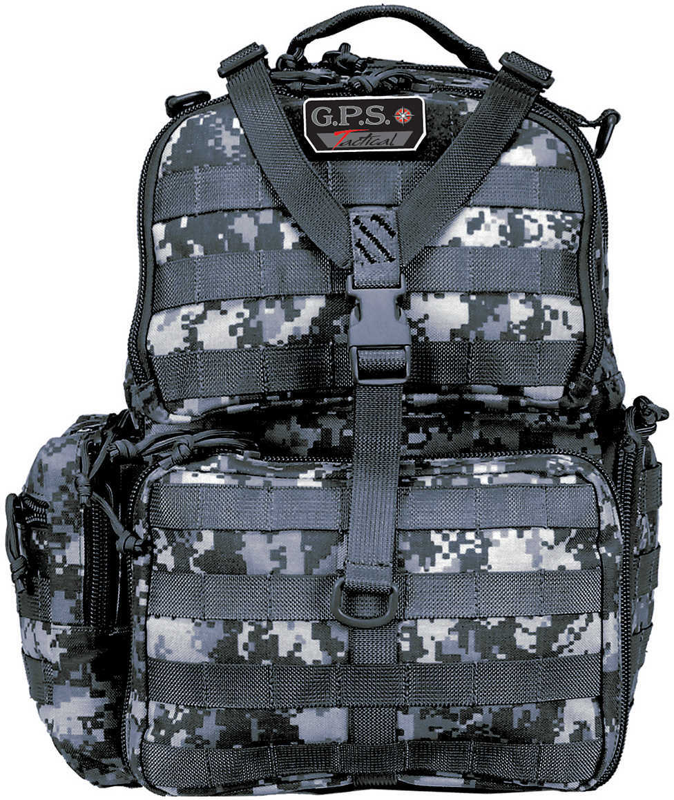 G Outdoors Tactical Range Backpack with Waist Strap Nylon Gray Digital Camo