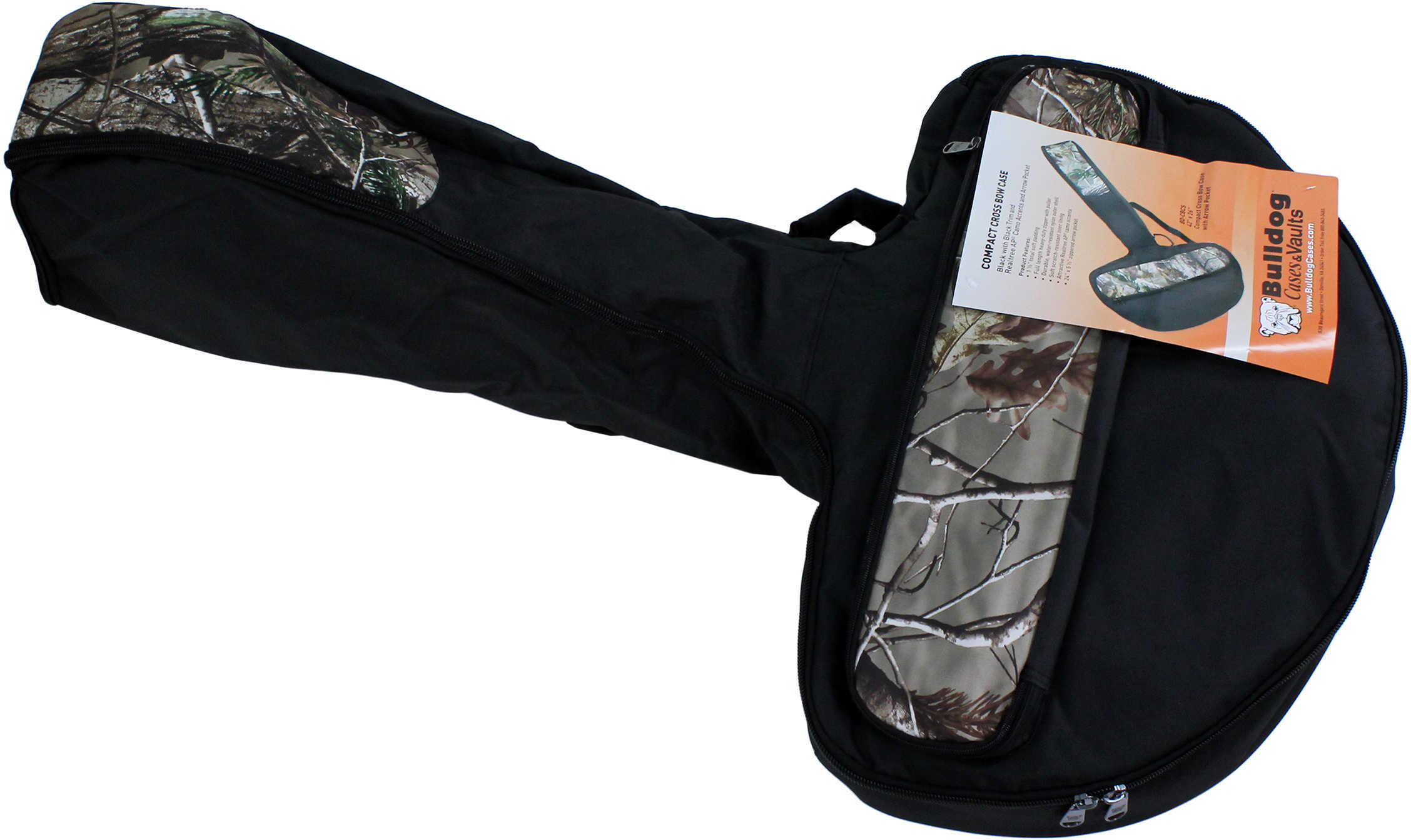 Bulldog Cases Compact Cross Bow Black with Camouflage Md: BD-CBCS
