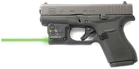 Reactor 5 Gen II Green Laser for Glock 42 with ECR Instant On IWB Holster, Black