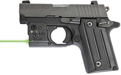 Viridian Weapon Technologies Reactor 5 G2 Green Laser Fits Sig Sauer P238 & P938 Black Finish Features ECR INSTANT-ON In
