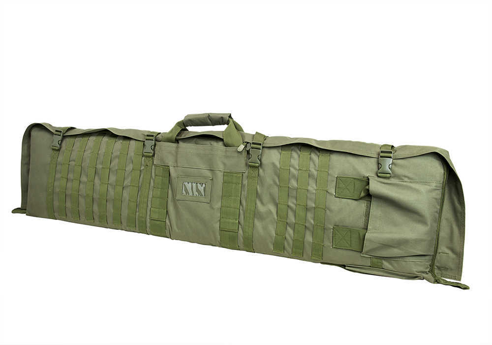 NCSTAR Rifle Case Shooting Mat 48" Unfolds to 66" Shooters Nylon Green Exterior PALS Webbing Includes Ba
