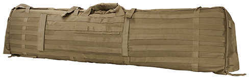NCSTAR Rifle Case Shooting Mat 48" Unfolds to 66" Shooters Nylon Tan Exterior PALS Webbing Includes Back