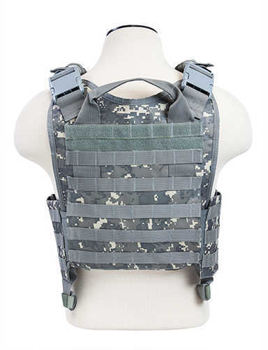 NCSTAR Plate Carrier Vest Nylon Digital Camo Size Medium-2XL Fully Adjustable PALS/ MOLLE Webbing Compatible with 10" x