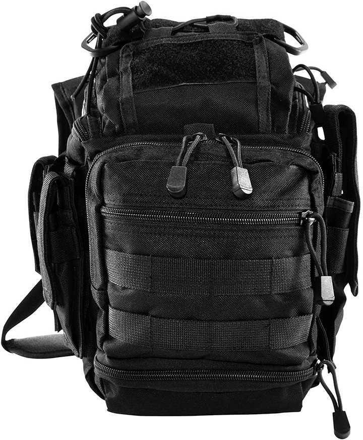NCSTAR First Responder Utility Bag Nylon Black MOLLE / PALS Webbing Rear Concealed Carry Pocket Shoulder Strap CVFRB2918