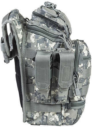 NCSTAR First Responder Utility Bag Nylon Gray Digital Camo MOLLE / PALS Webbing Rear Concealed Carry Pocket Shoulder Str