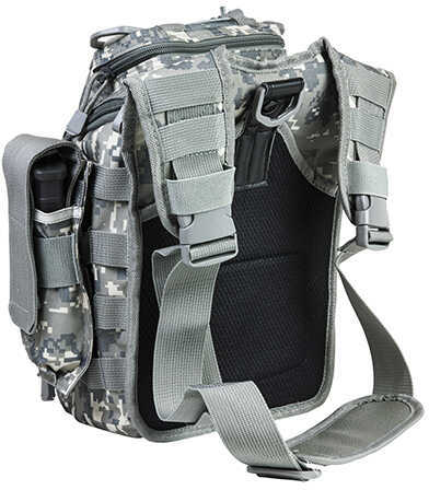 NCSTAR First Responder Utility Bag Nylon Gray Digital Camo MOLLE / PALS Webbing Rear Concealed Carry Pocket Shoulder Str