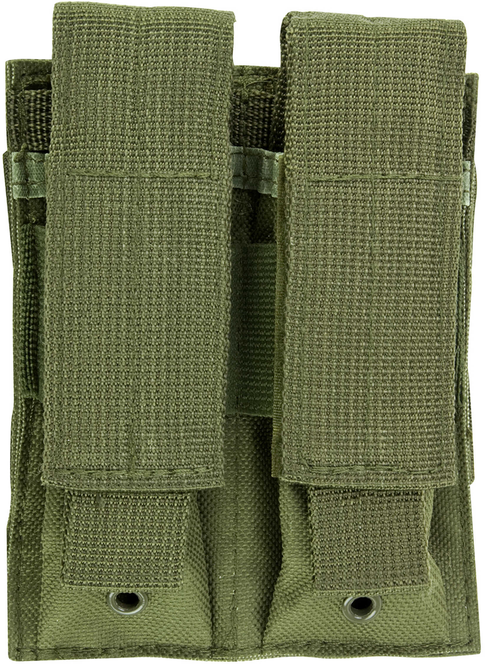 NCSTAR Double Pistol Magazine Pouch Nylon Green MOLLE Straps for Attachment Fits Two Standard Capacity Stack