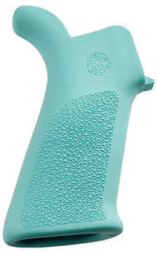 AR-15/M-16 Rubber Grip with No Finger Grooves, Aqua
