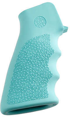 AR-15 Rubber Grip with Finger Grooves, Aqua