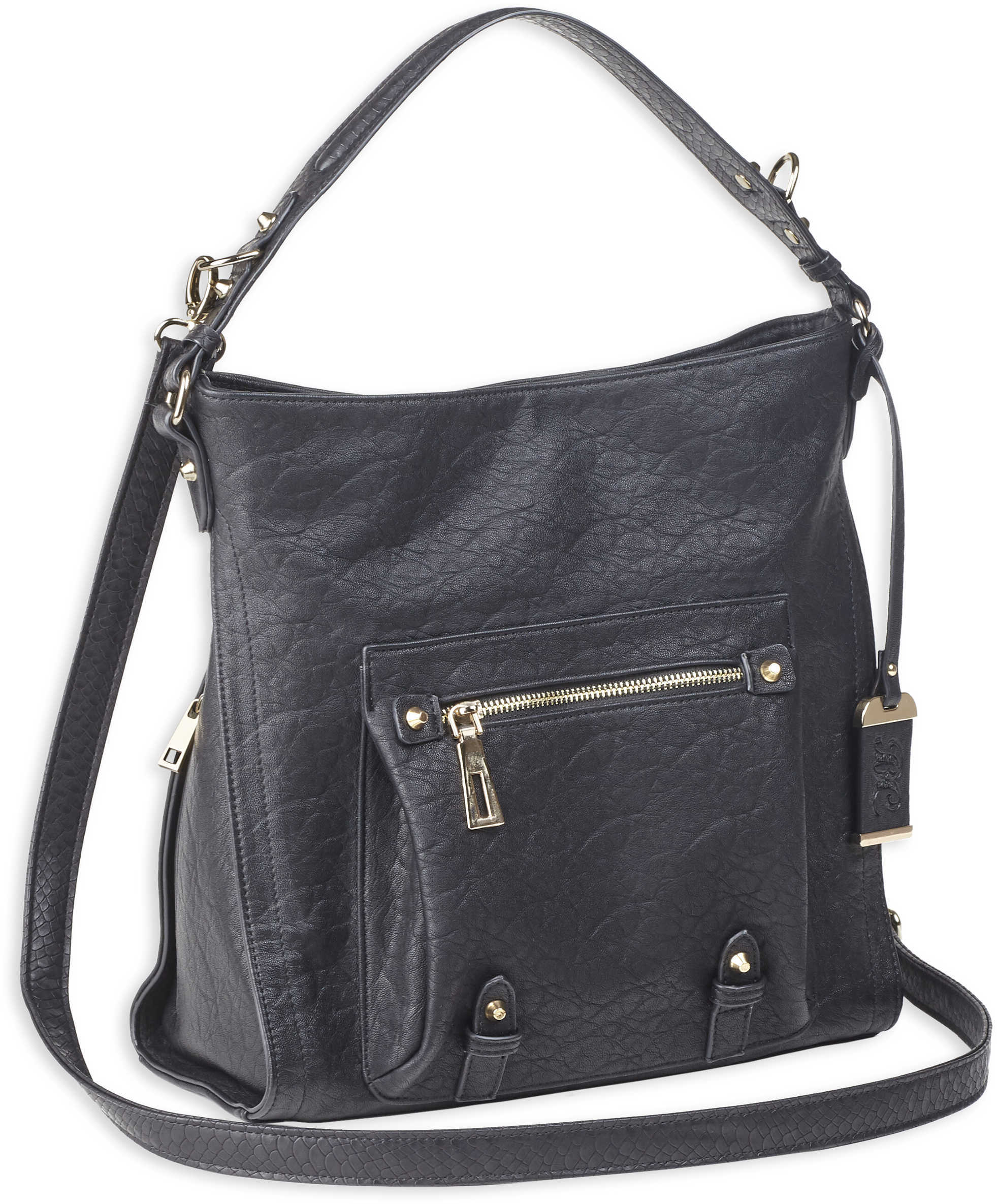 Bulldog Concealed Carry Purse Hobo Anna Black