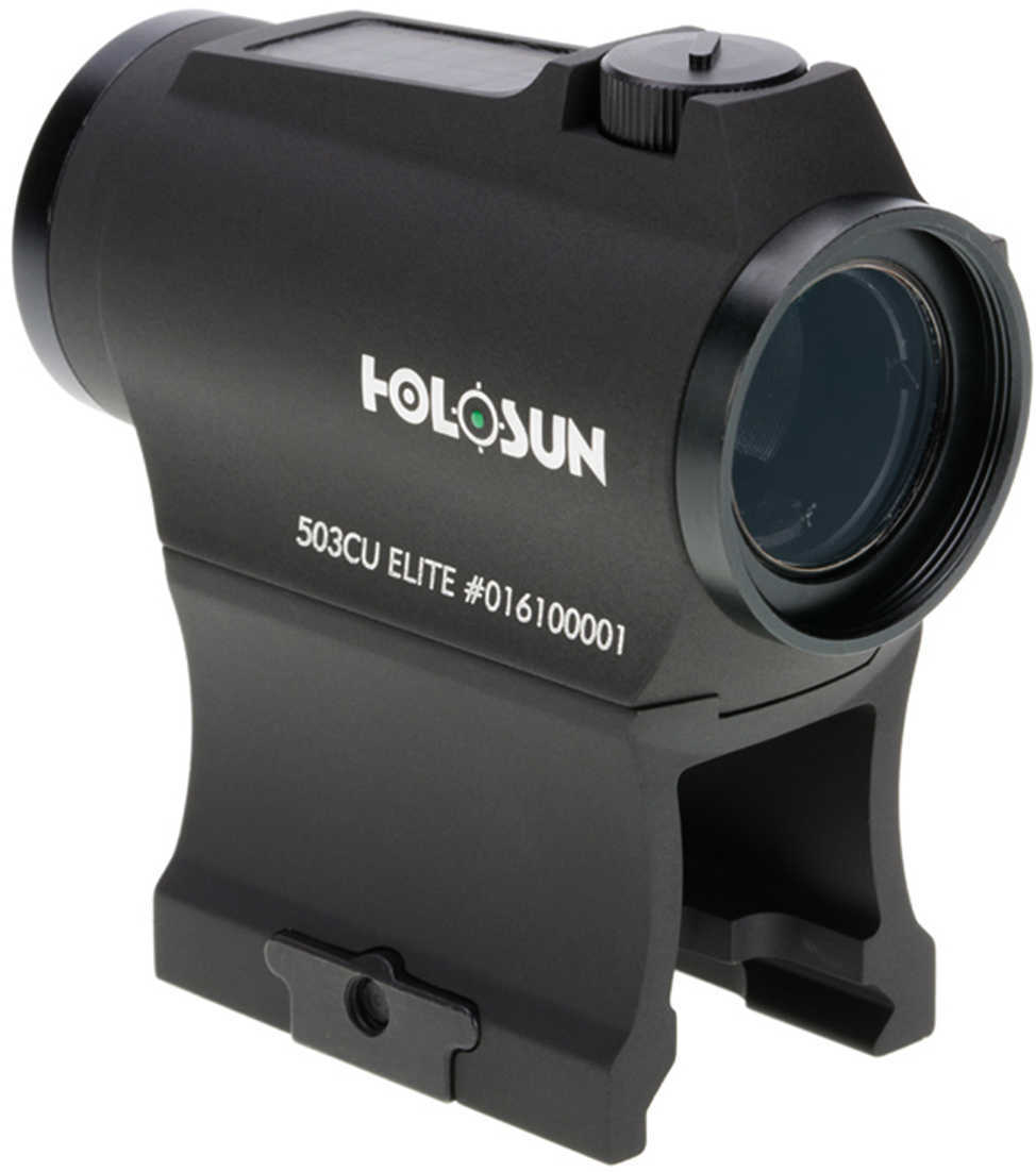 Holosun Elite Green Dot Sight 1x 20mm 65 MOA Circle Weaver- Style Low/Lower 1/3 Co-Witness Mounts