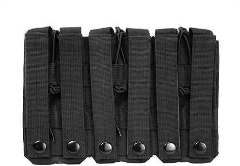NCSTAR Triple AR Magazine Pouch Nylon Black MOLLE Straps for Attachment Fits Three AR Style Magazines CVAR3MP2928B