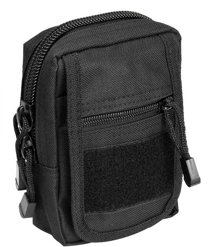 NCSTAR Small Utility Pouch Nylon Black MOLLE Straps for Attachment Zippered Compartment CVSUP2934B