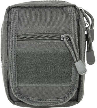 NCSTAR Small Utility Pouch Nylon Gray MOLLE Straps for Attachment Zippered Compartment CVSUP2934U