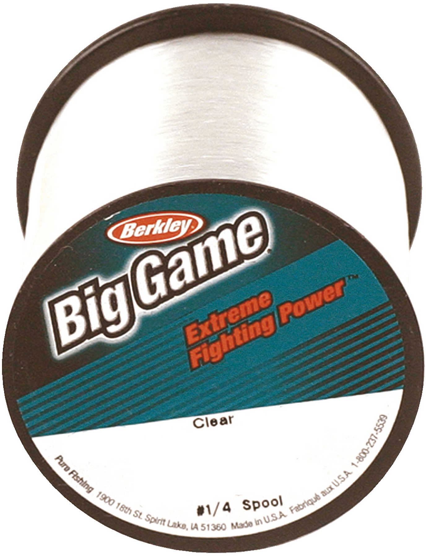 Berkley Big Game Line 1700yd 8# Clear Md#: BGQS8-15