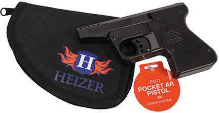 Heizer Defense Pistol Pocket AR Ported Barrel 223 Remington Stainless Steel Frame and Grip Black Matte