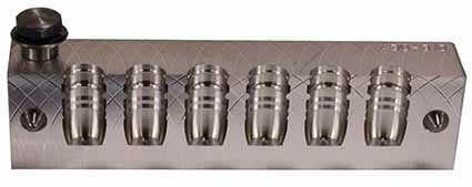 Lee 6-Cavity Bullet Mold 430-310-RF 44 Special/Rem Mag/44-40 310 Grain Flat Nose Gas Check Md: LEE90
