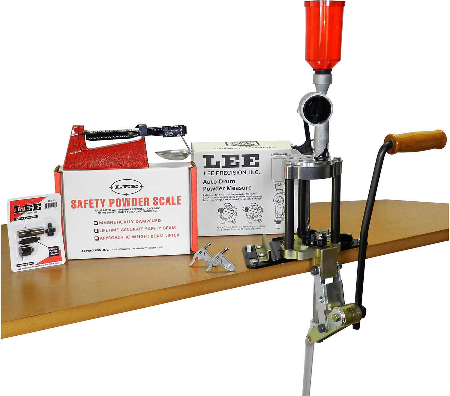 Lee Precision Value 4 Hole Turret Press Kit Md: 90928