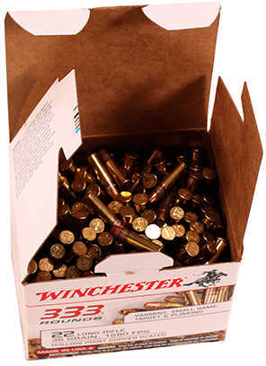 22 Long Rifle 333 Rounds Ammunition Winchester 36 Grain Hollow Point