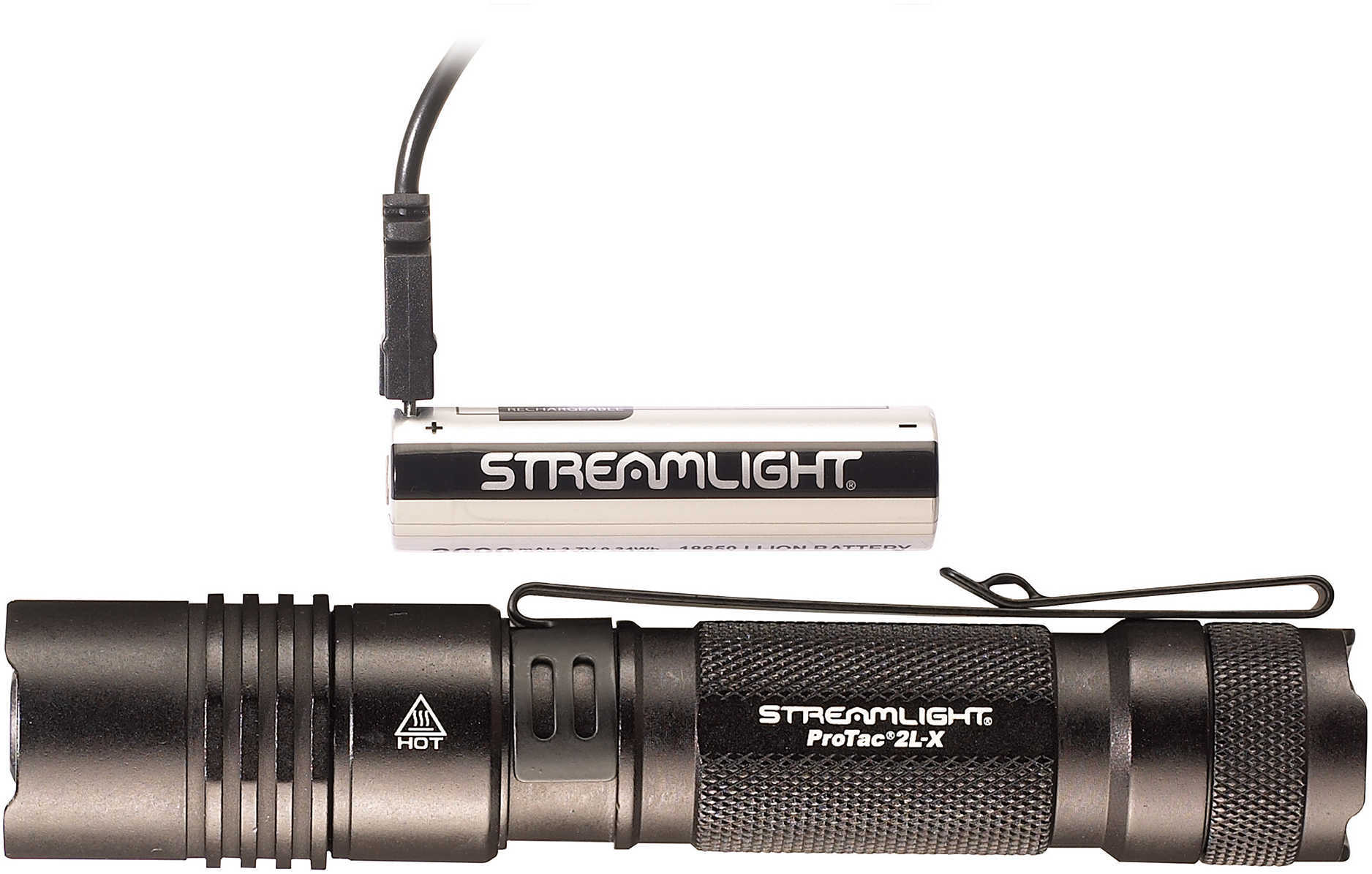 Streamlight ProTac 2L-X USB Includes 18650 Battery Cord and Holster Black