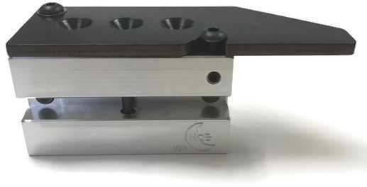 Bullet Mold 3 Cavity Aluminum .513 caliber Gas Check 594 Grains with Spire point profile type.