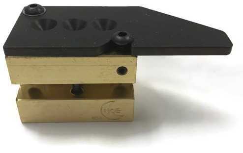 Bullet Mold 2 Cavity Brass .360 caliber Plain Base 163 Grains with a Semiwadcutter profile type. BRP Designed Semi-w