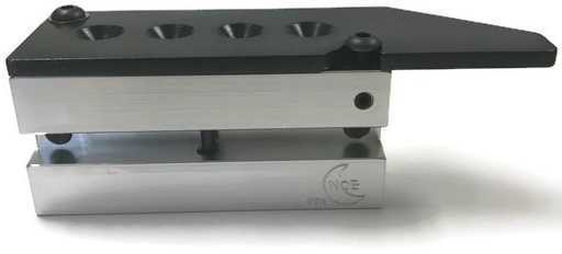 Bullet Mold 4 Cavity Aluminum .434 caliber Plain Base 258 Grains with Semiwadcutter profile type. standard weight