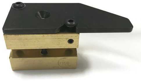 Bullet Mold 1 Cavity Brass .322 caliber Plain Base 234 Grains with a Spire point profile type. Stop ring design for us