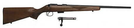 CZ USA 455 American Bolt Action Rifle 22 Magnum 5 Round Detachable Mag 20.5" Barrel No Sights 02111